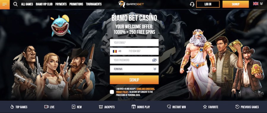 biamo bet casino pagina principala